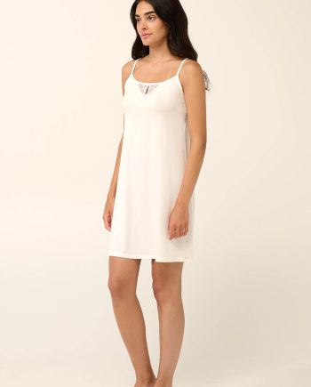 Summer Nightgown with Lace Straps