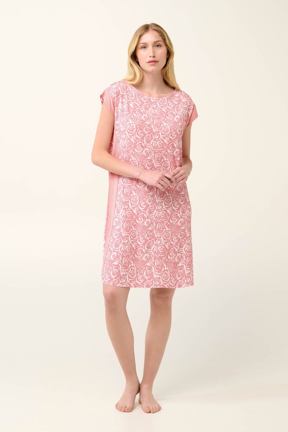 Summer Nightgown with Rose Petal Motive