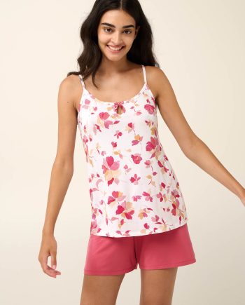 Micromodal Babydoll με Floral Top