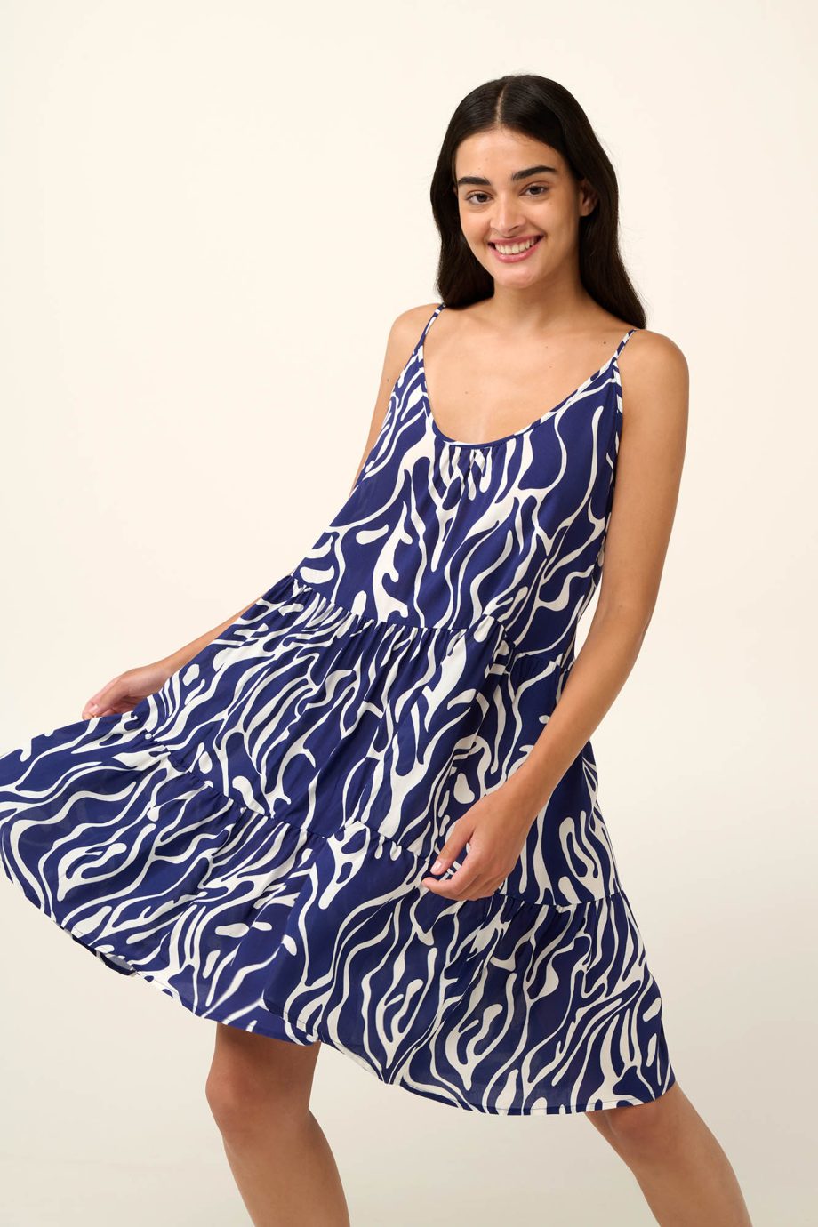 Poplin  Summer Dress with Straps