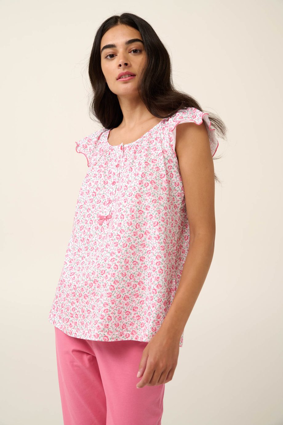 Cotton Women’s Pyjamas with Ruffles