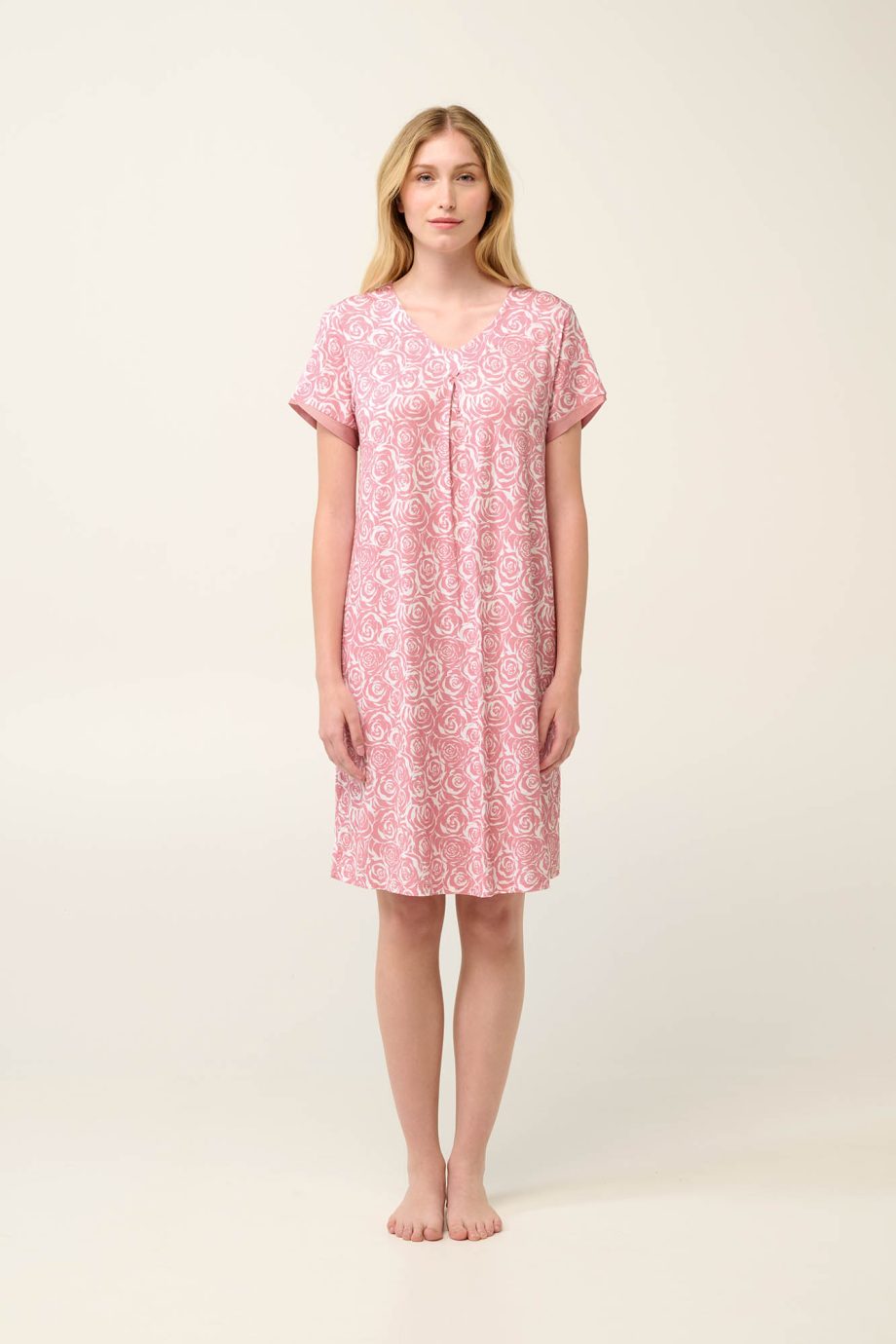 Micromodal Summer Nightgown with Pleat