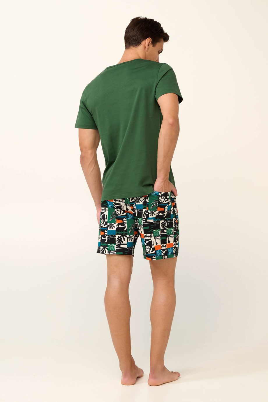 Cotton Men’s Pyjamas with Cave Drawing