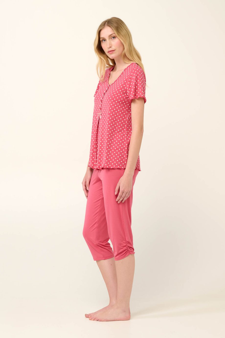 Nursing Pyjamas With Button Placket