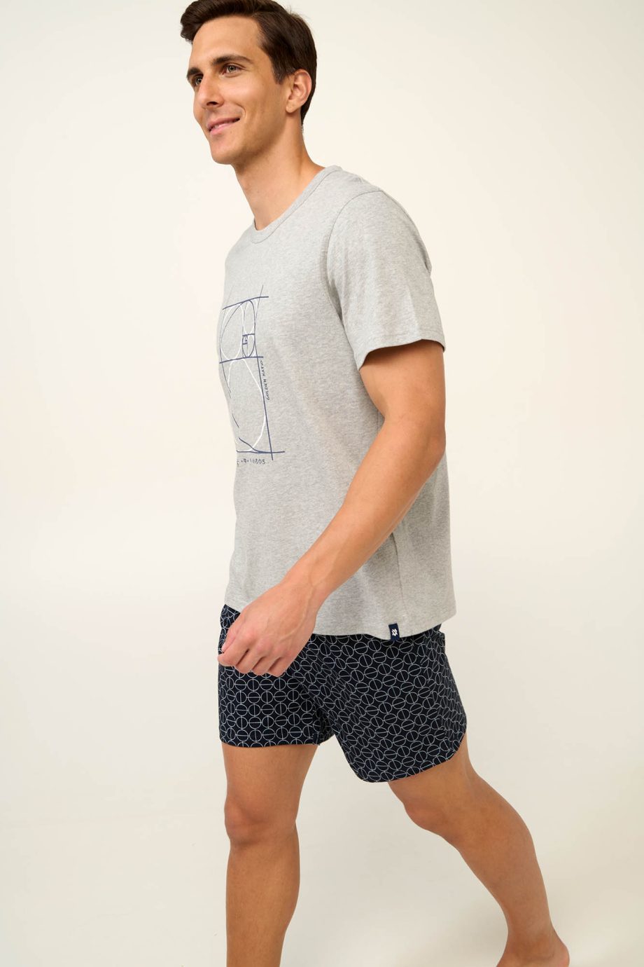 Cotton Men’s Pyjamas with Short Sleeves