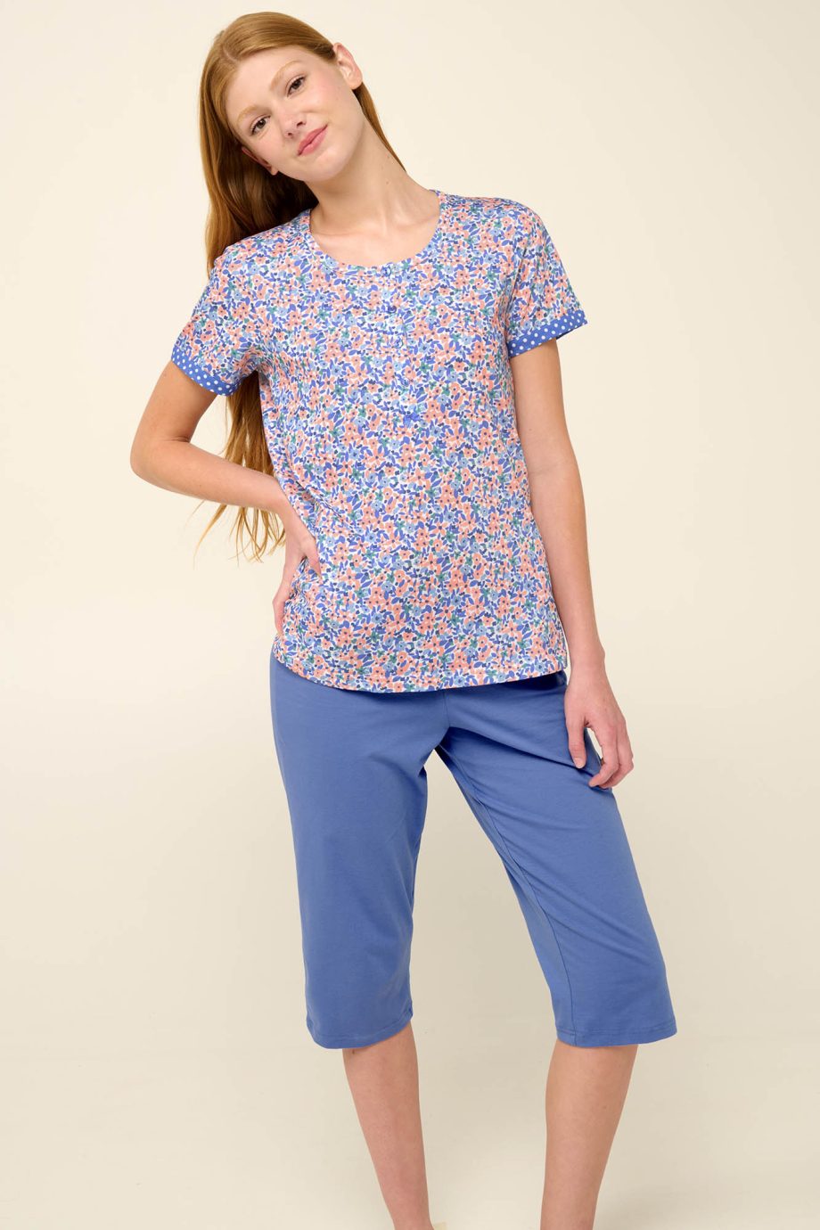 Cotton Women’s Pyjamas with Button Placket