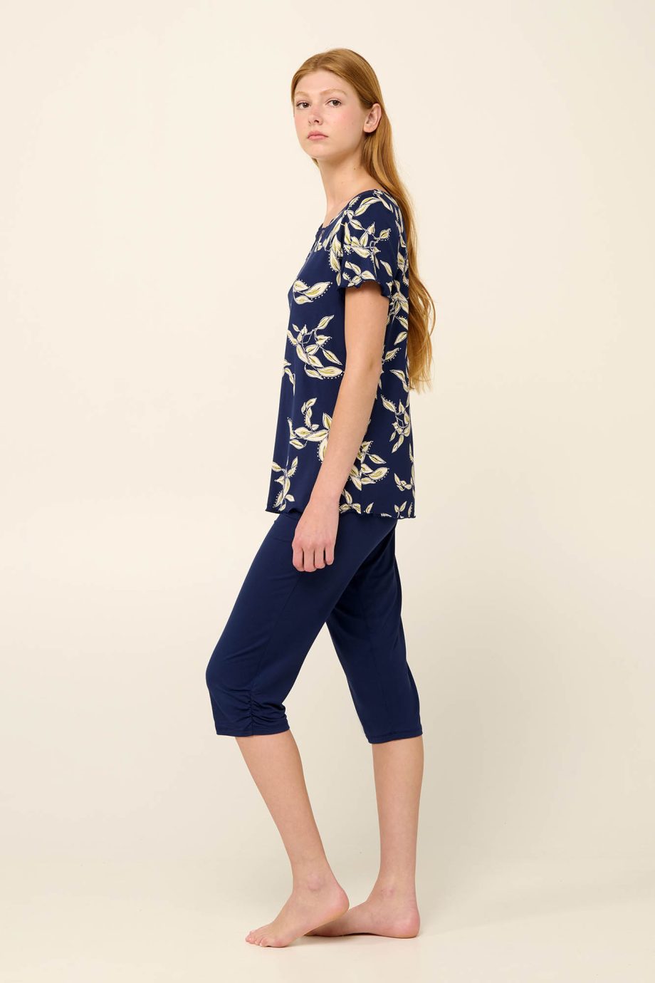 Micromodal Women’s Pyjamas with Capri Pants