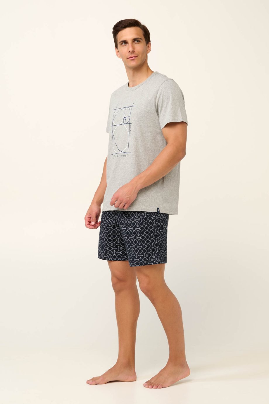 Cotton Men’s Pyjamas with Short Sleeves