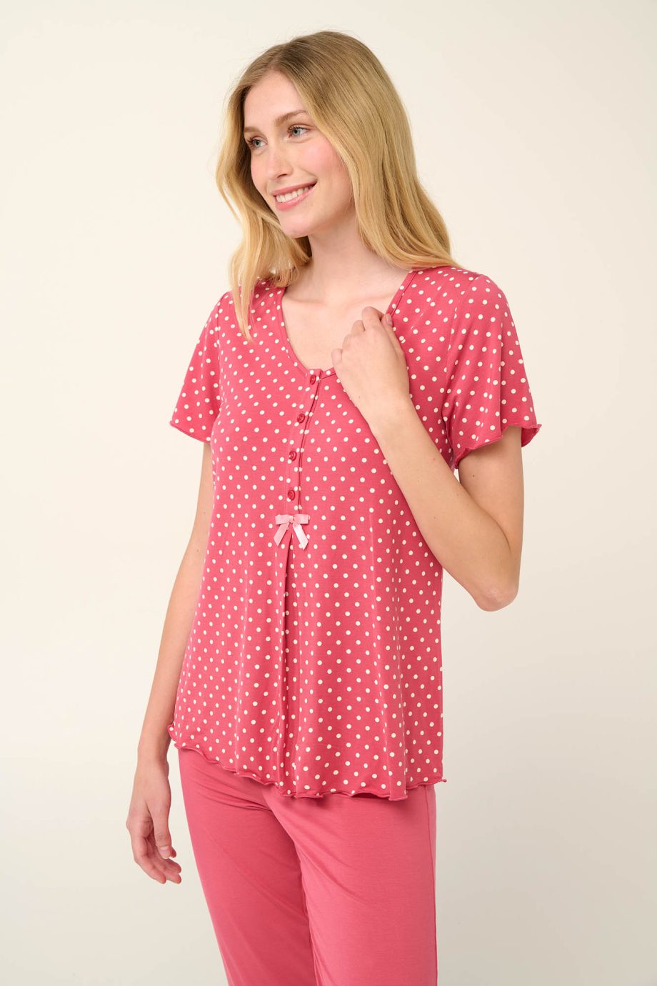 Nursing Pyjamas With Button Placket