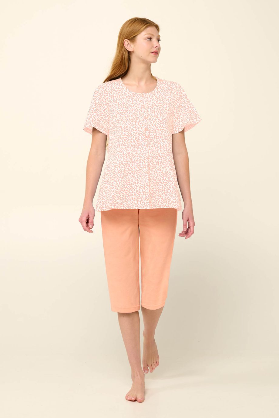 Cotton Women’s Pyjamas with Capri Pants