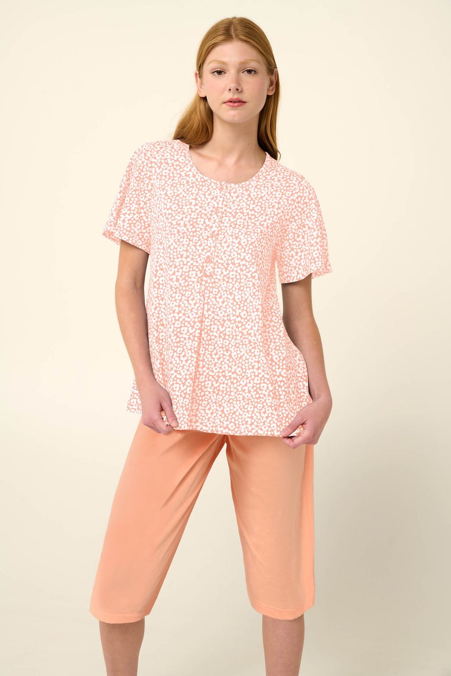 Cotton Women’s Pyjamas with Capri Pants