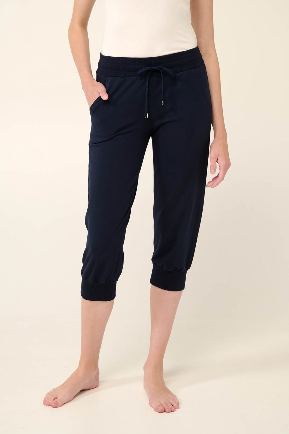 Cotton Women’s Capri Pants with Cuffs