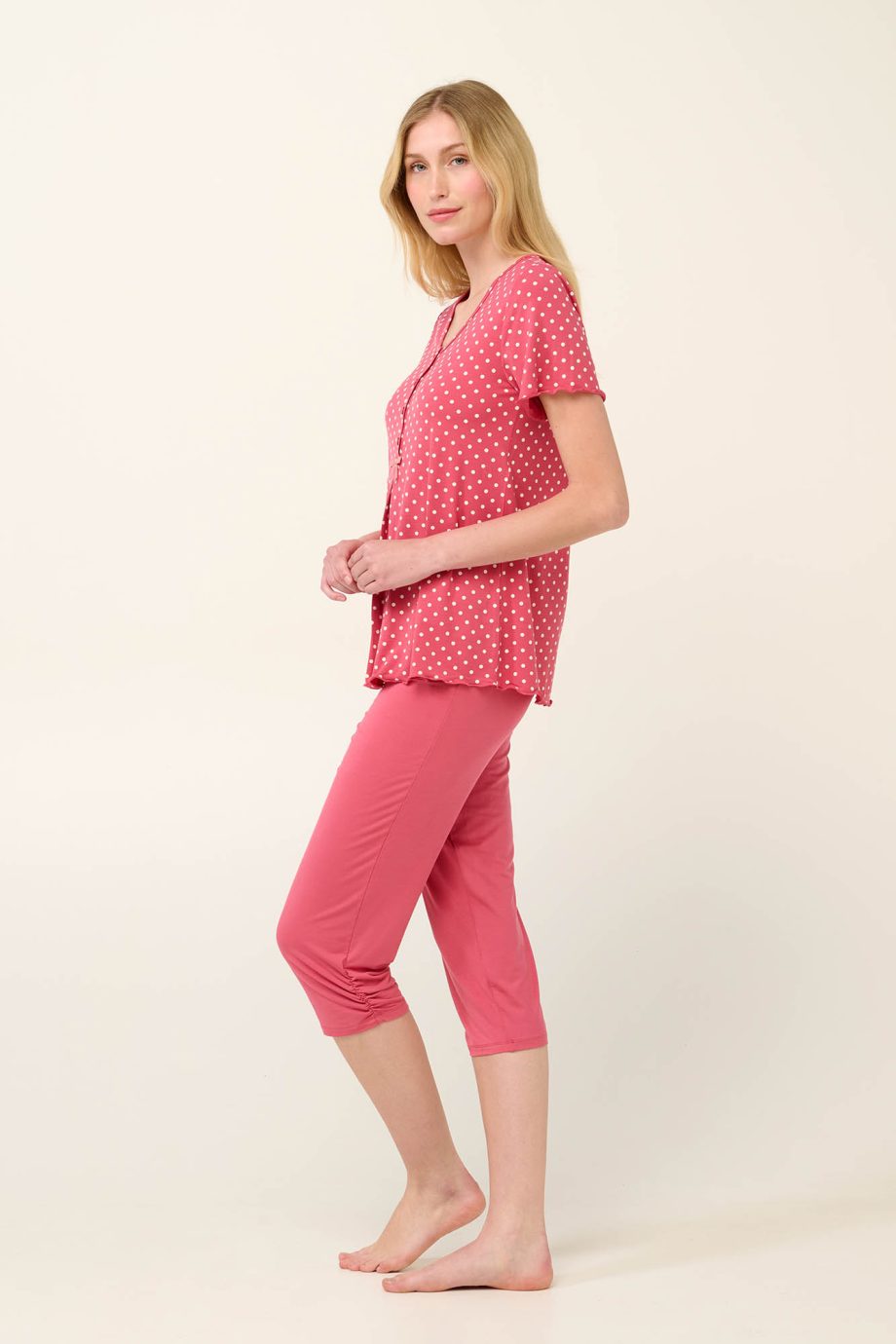 Nursing Pyjamas With Button Placket