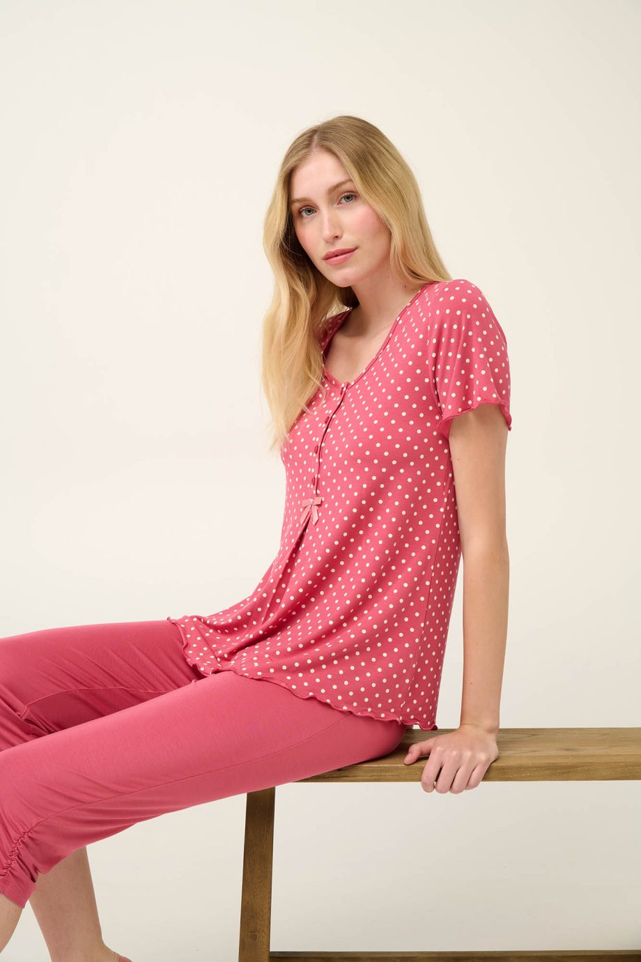 Nursing Pyjamas With Button Placket