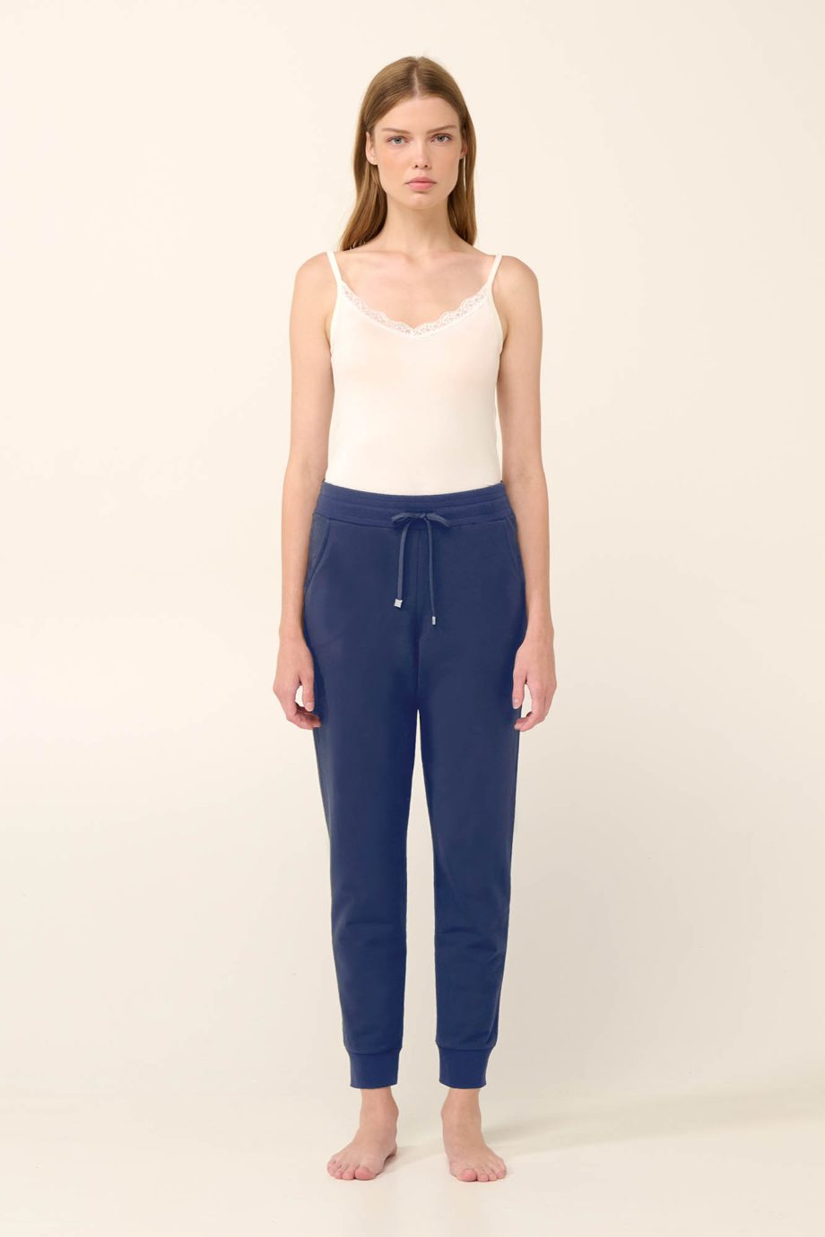 Cotton Women’s Long Pants with Cuffs